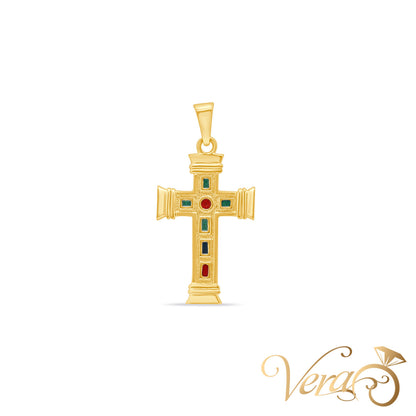 14K Yellow Gold Crucifix Pendant