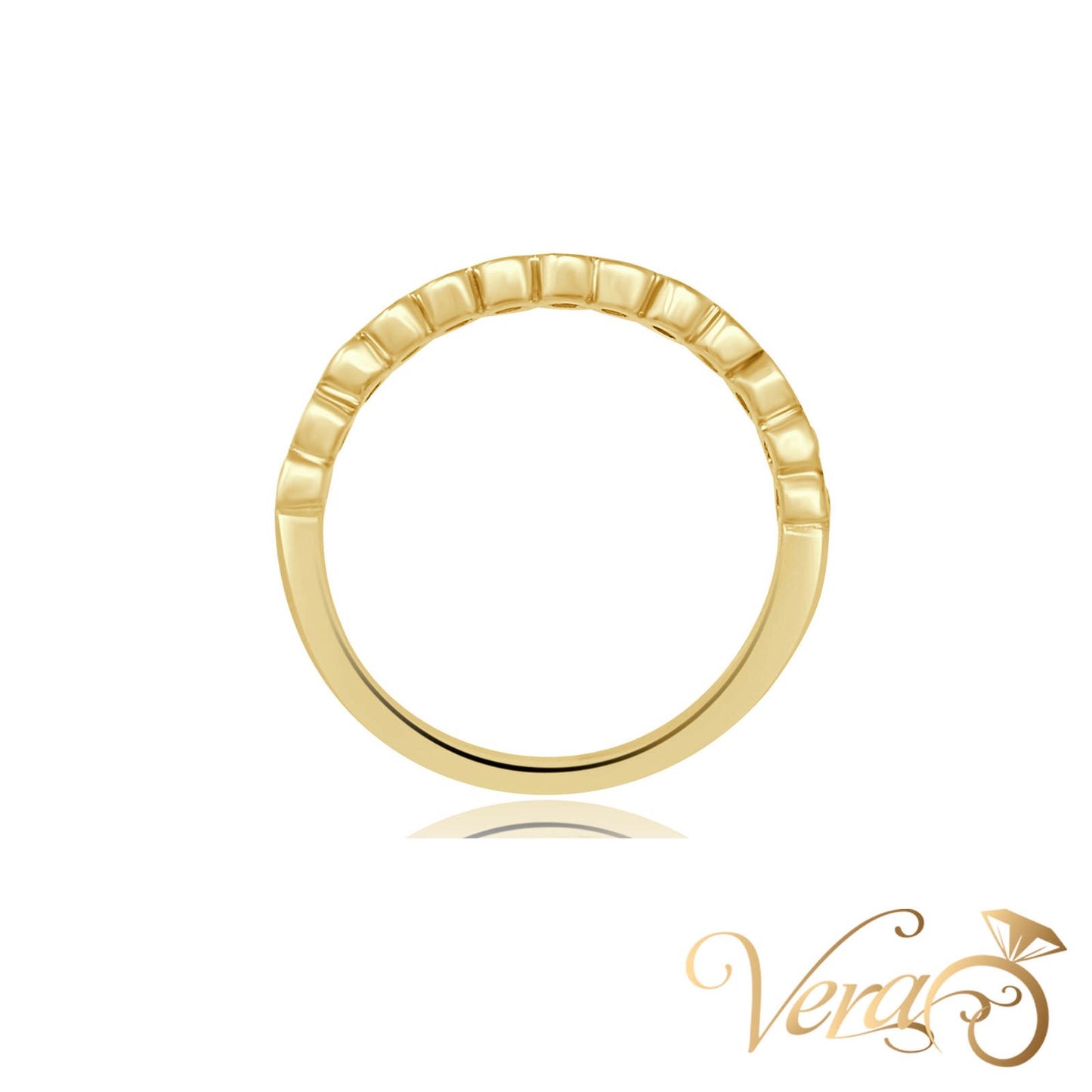 18K YG 3.2g NAT Ring 6.75 sz Women