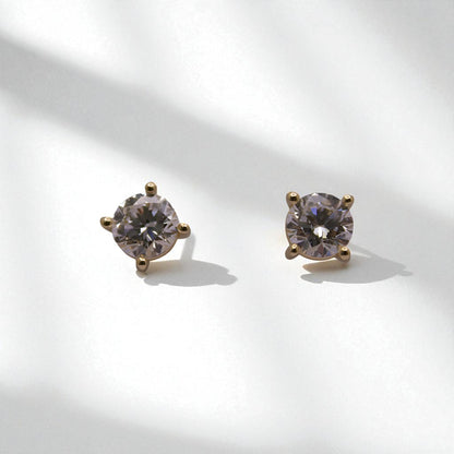 14K YG - 1.2g - LD - Earrings - 1.0400 ct -