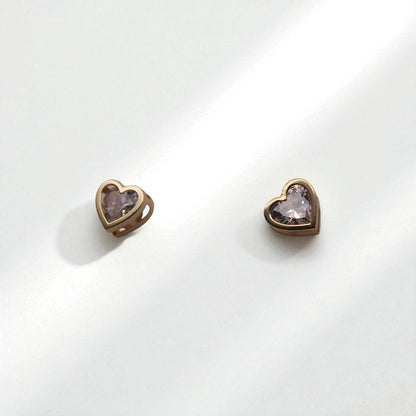 14K YG - 0.9g - CZ - Earrings -  -