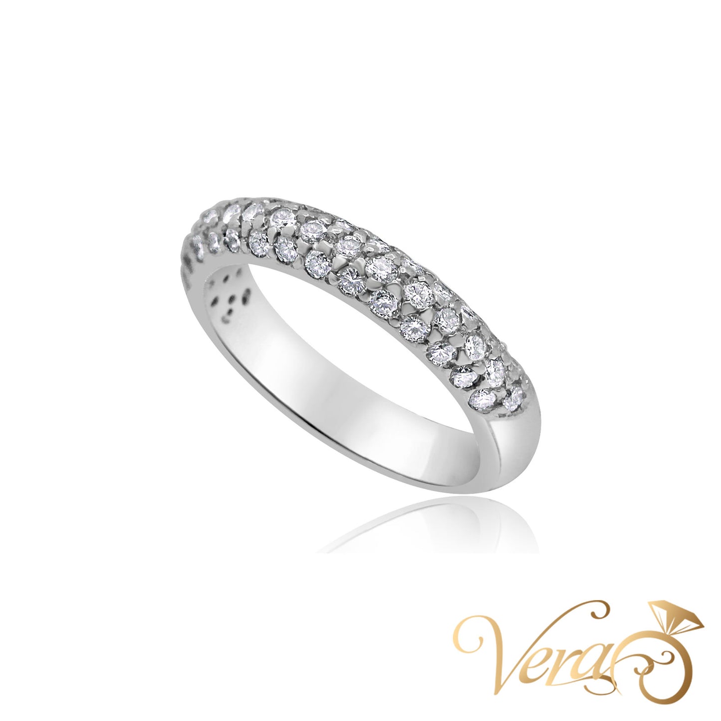 18K WG 4.7g NAT Ring 6.5 sz Women