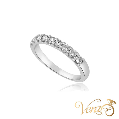14K YG Diamond Band Ring 0.50 ct NAT, Size 5.75, 2.3g