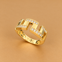 14K YG Women’s Ring CZ, Size 9, 3.10g