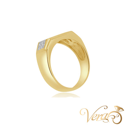18K YG 11.9g NAT Ring 12.5 sz Men