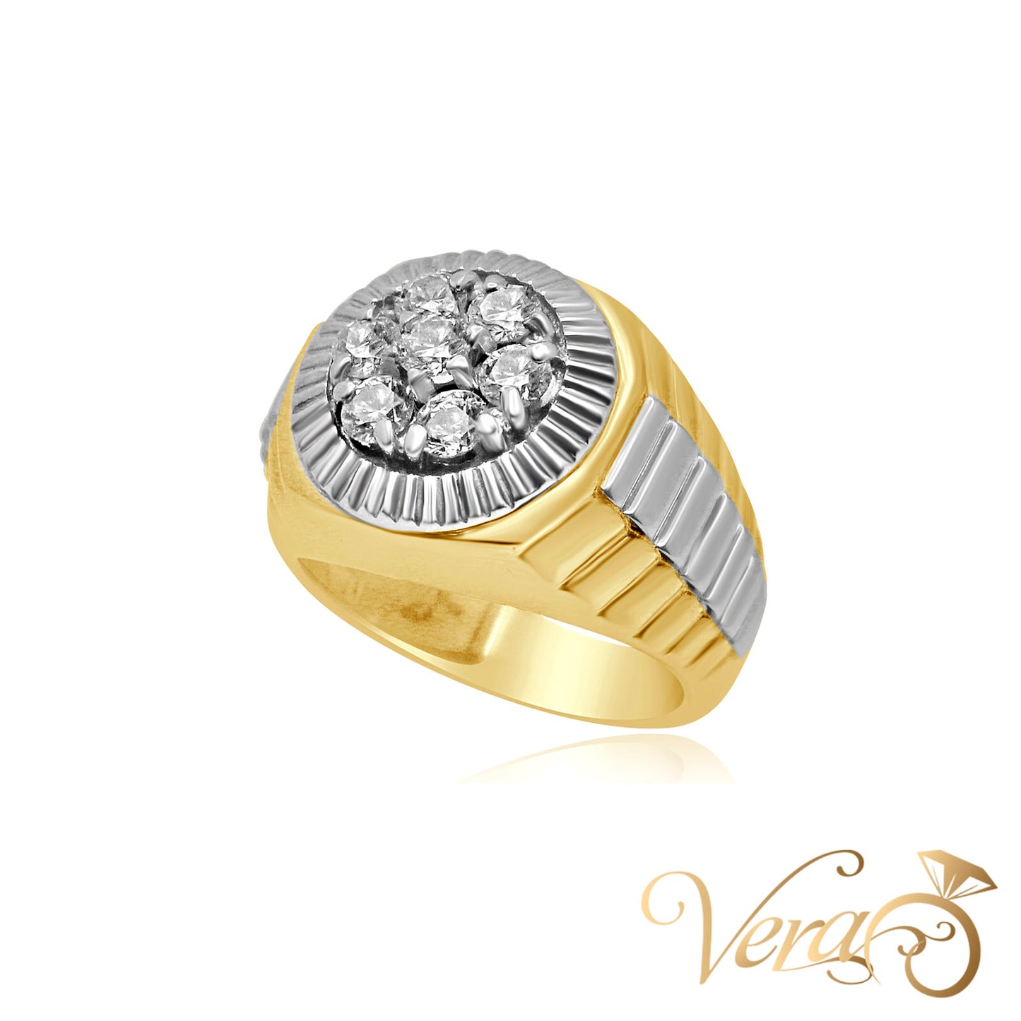 14K YG 21.9g NAT Ring 11 sz Men