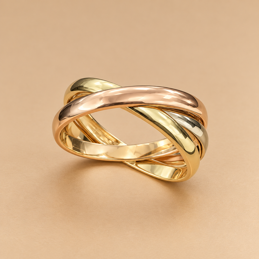 14K YG 5.4g  Ring 6.5 sz Triniti