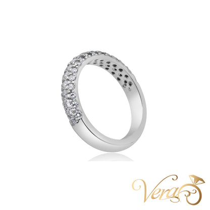 18K WG 4.7g NAT Ring 6.5 sz Women