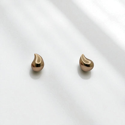 14K YG Teardrop Earrings