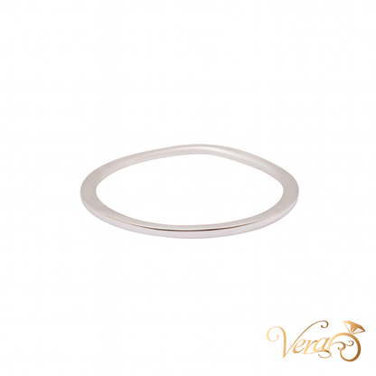 14K WG - 1.1g - NAT - Ring - 7 sz 0.15 ct - Diamond Band