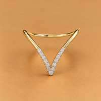 14K YG Women’s Ring CZ, Size 9, 1.4g