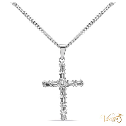 18K White Gold Fancy Chain – 17" - alternate view