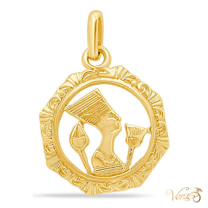 18K Yellow Gold Pharaoh Pendant - alternate view