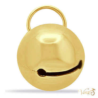 10K Yellow Gold Bell Pendant - alternate view