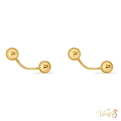 14K Yellow Gold Belly Button Piercing - alternate view