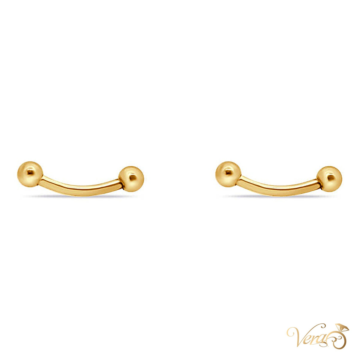14K Yellow Gold Piercing - alternate view