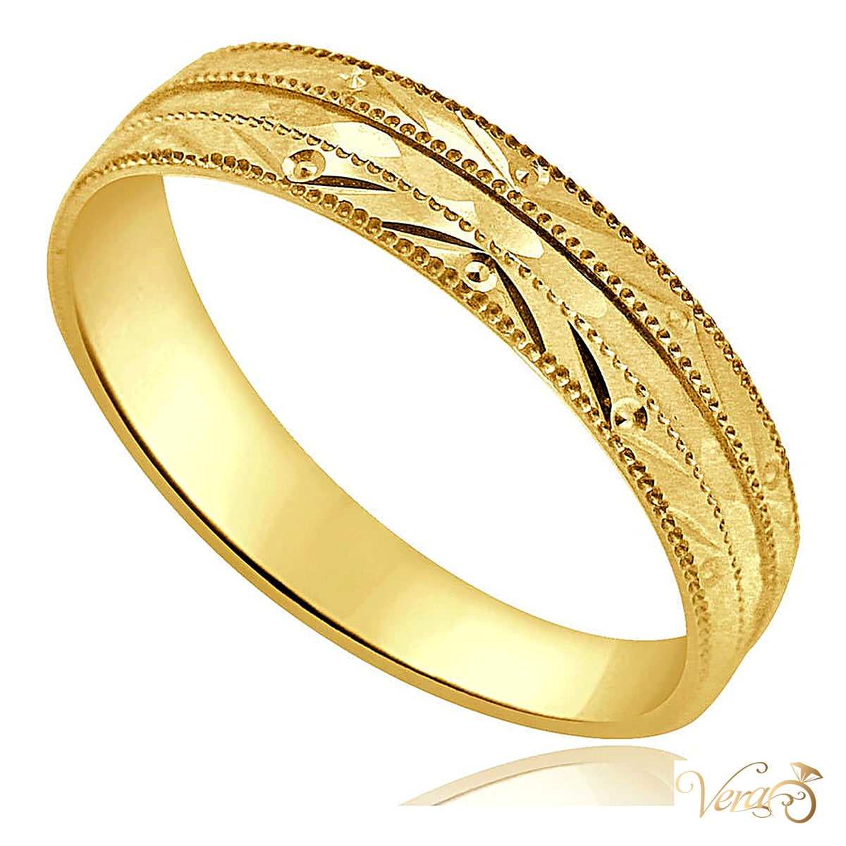 14K Yellow Gold Band Ring, Size 11.25, 1.5g - alternate view