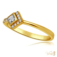 10K Yellow Gold Women Ring CZ, Size 7.5, 1.1g
