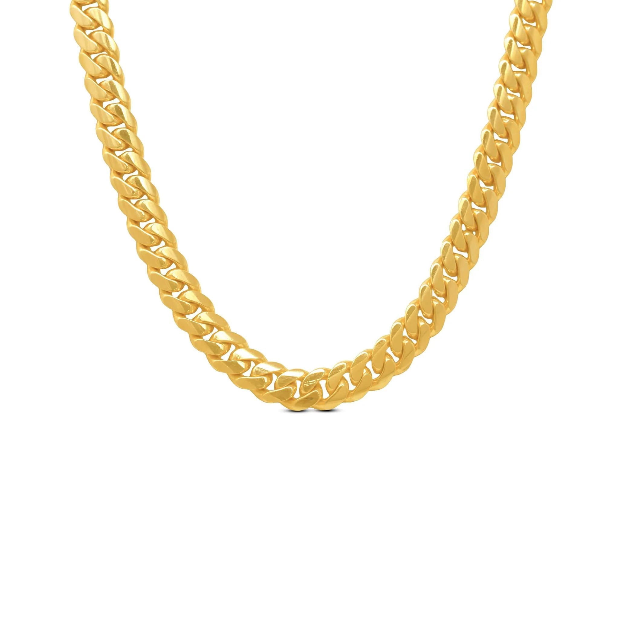 Cuban link 14k deals solid gold