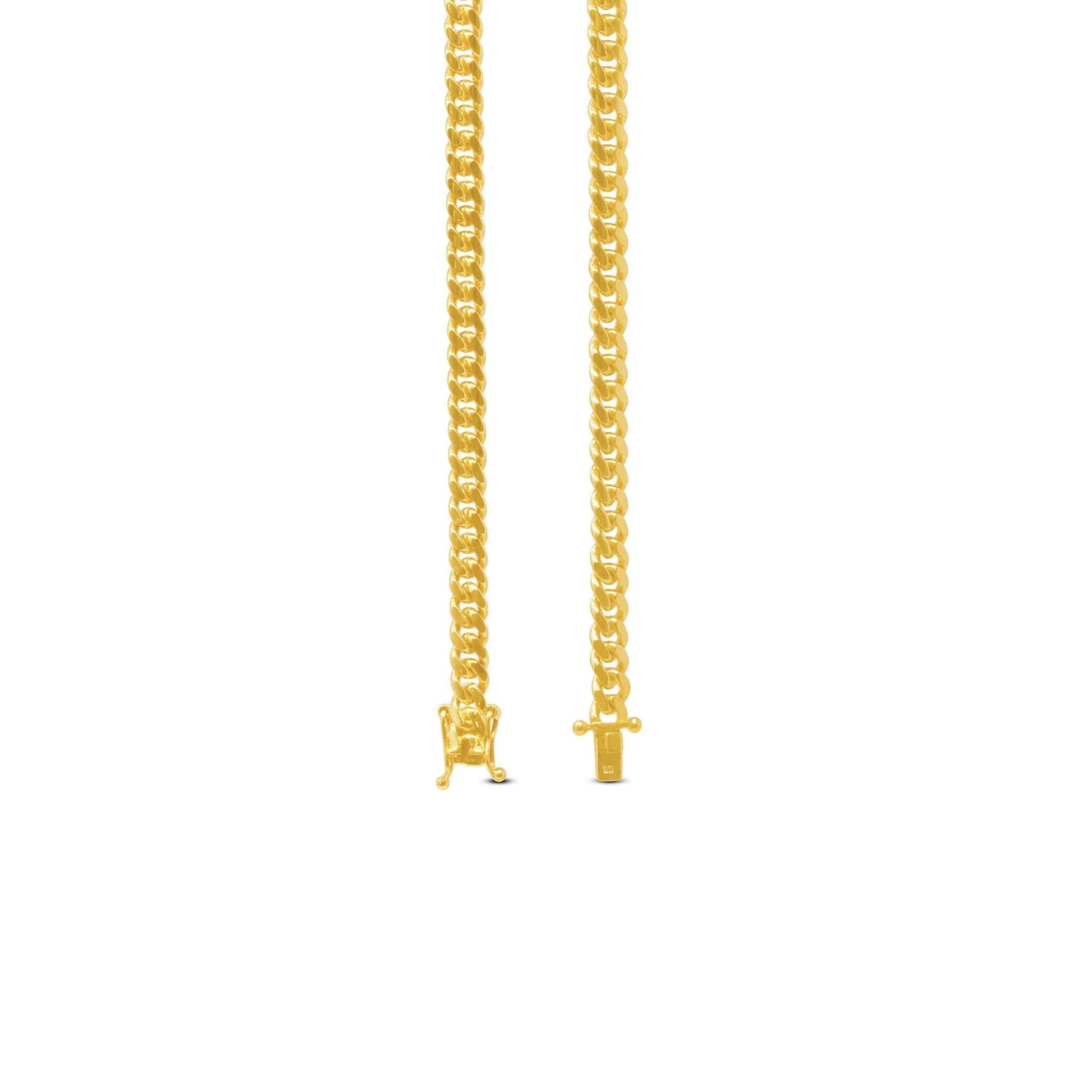 17mm Miami Cuban Link Bracelet in 14K Solid Yellow Gold - Vera Jewelry in Miami