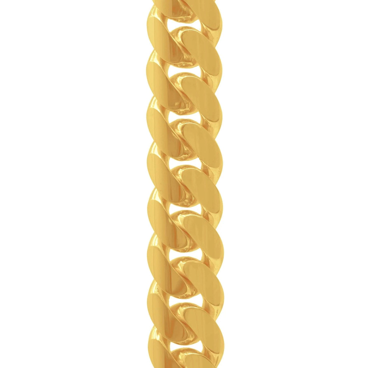 11mm Miami Cuban Link Chain in 14K Solid Yellow Gold - Vera Jewelry in Miami