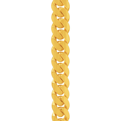 17mm Miami Cuban Link Bracelet in 14K Solid Yellow Gold - Vera Jewelry in Miami