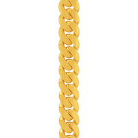 14K Yellow Gold Miami Cuban Link Bracelet, Size 12 mm